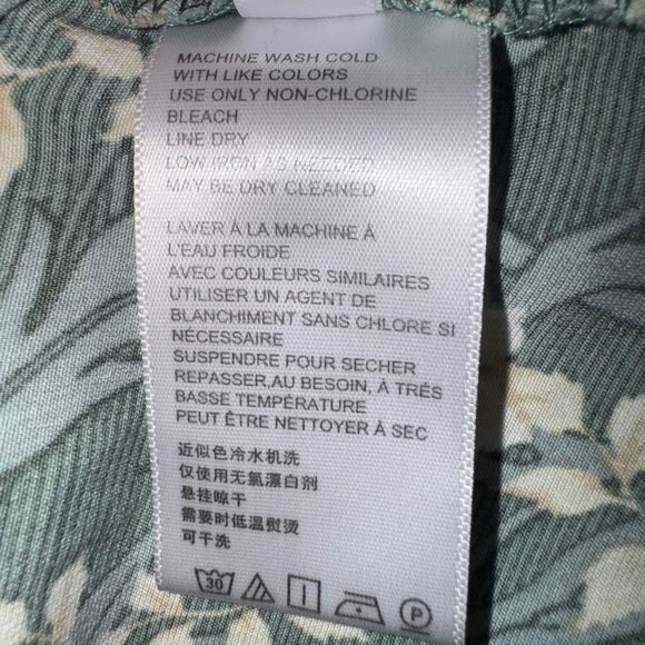 Urban Outfitters Floral Green Slip cowl neck Dress. EUC Size Small - Picture 11 of 14